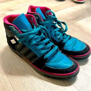 Adidas Hardcourt Hi 2 Blue And Pink Size 9